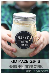 energizing sugar scrub Kids can make