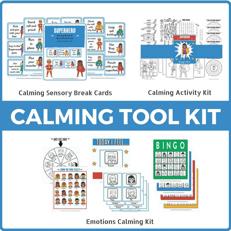 Superhero Calming Tool Kit Complete Superhero Calming Toolkit Bundle!